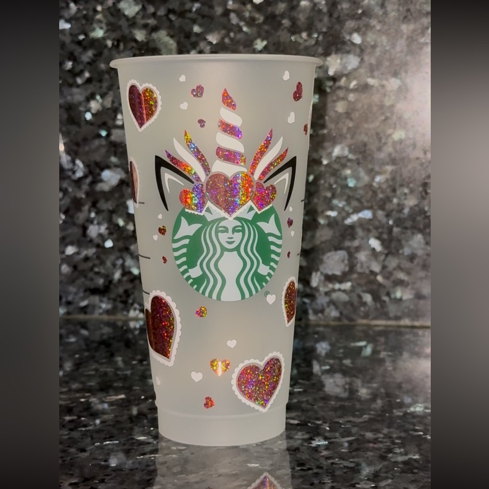 Starbucks Glitter Unicorn Party Cup